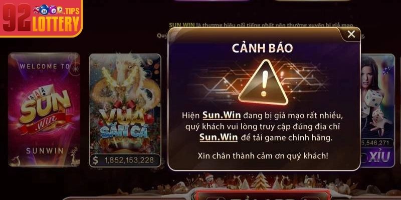 Tổng hợp dấu hiệu nhân diện website Sunwin giả mạo